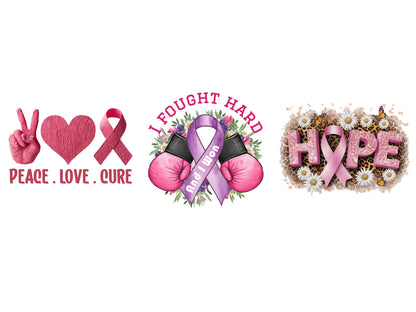 Breast Cancer Sublimation PNG Bundle