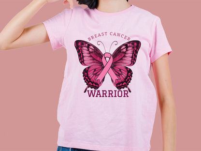 Breast Cancer Warrior PNG Sublimation