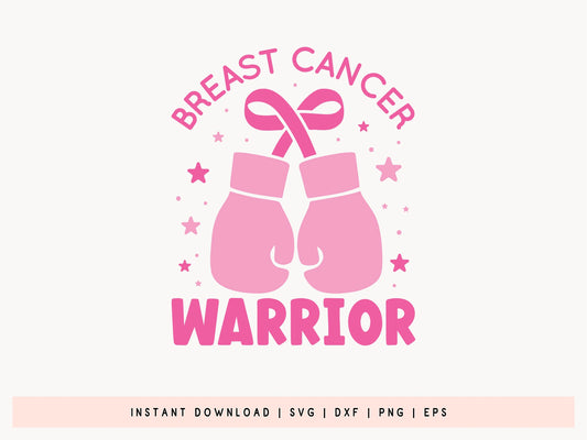 Breast Cancer Warrior SVG Free