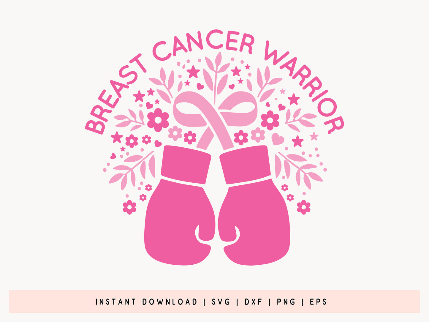 Breast Cancer Warrior SVG