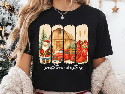 Brush Stroke Small Town Christmas Sublimation