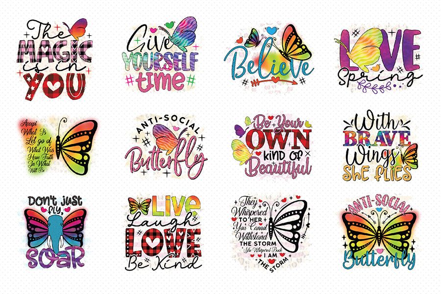 Butterfly PNG Sublimation Bundle