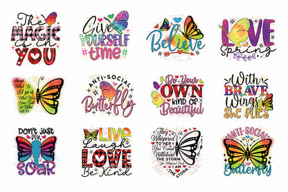 Butterfly PNG Sublimation Bundle