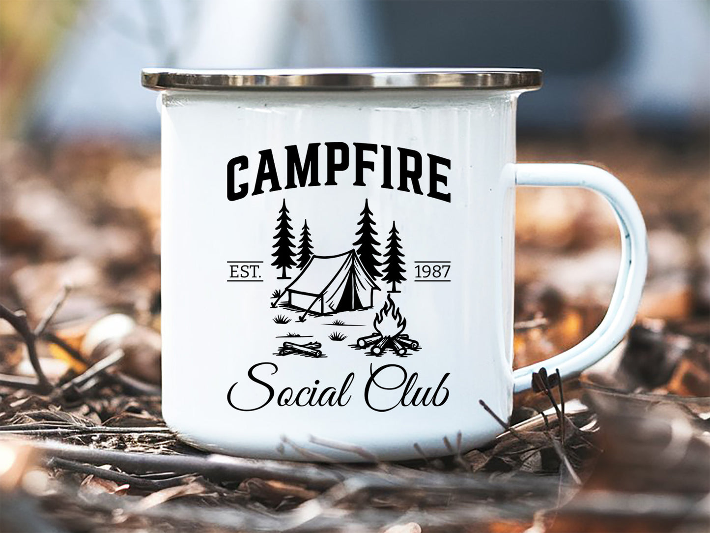 Campfire Social Club, Camping SVG Vector