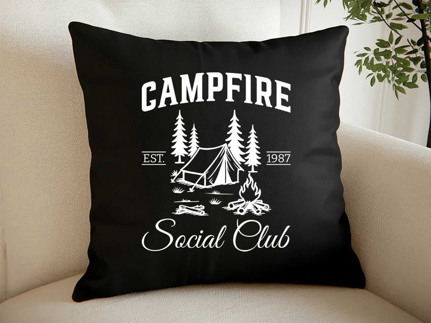 Campfire Social Club, Camping SVG Vector