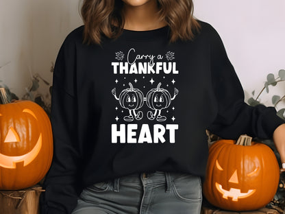 Carry A Thankful Heart - Thanksgiving SVG Design