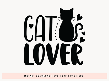 Cat Lover SVG File for Cricut