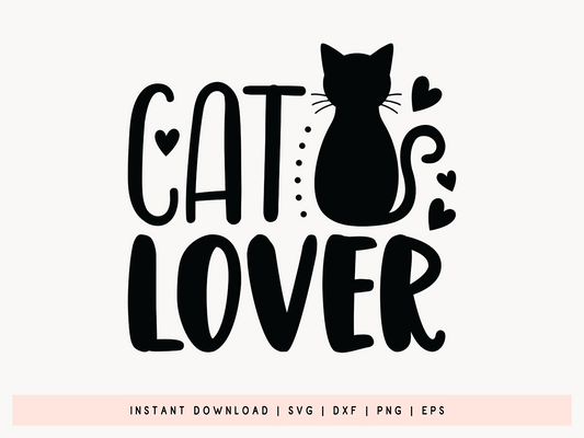 Cat Lover SVG File for Cricut