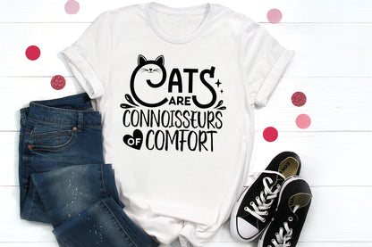 Cats Are Connoisseurs Of Comfort SVG Vector