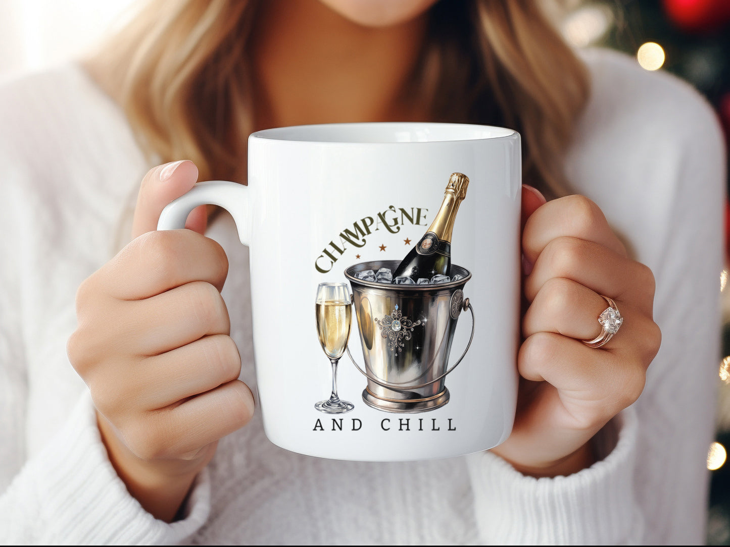 Champagne and Chill - New Year Sublimation Design