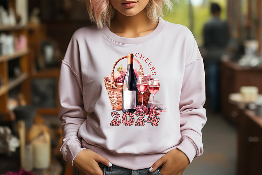 Cheers 2024 PNG Sublimation | New Year's Eve Shirts