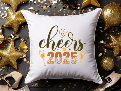 Cheers to 2025 - Happy New Year SVG Design