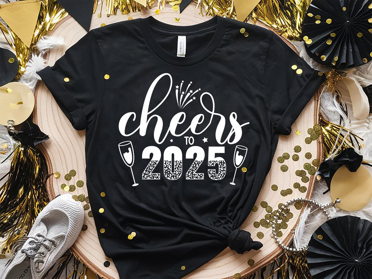 Cheers to 2025 - Happy New Year SVG Design