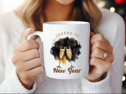 Cheers to New Year PNG Sublimation Design