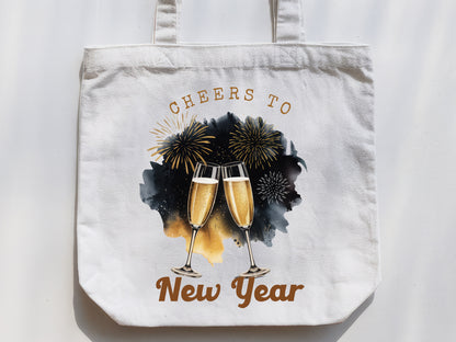 Cheers to New Year PNG Sublimation Design