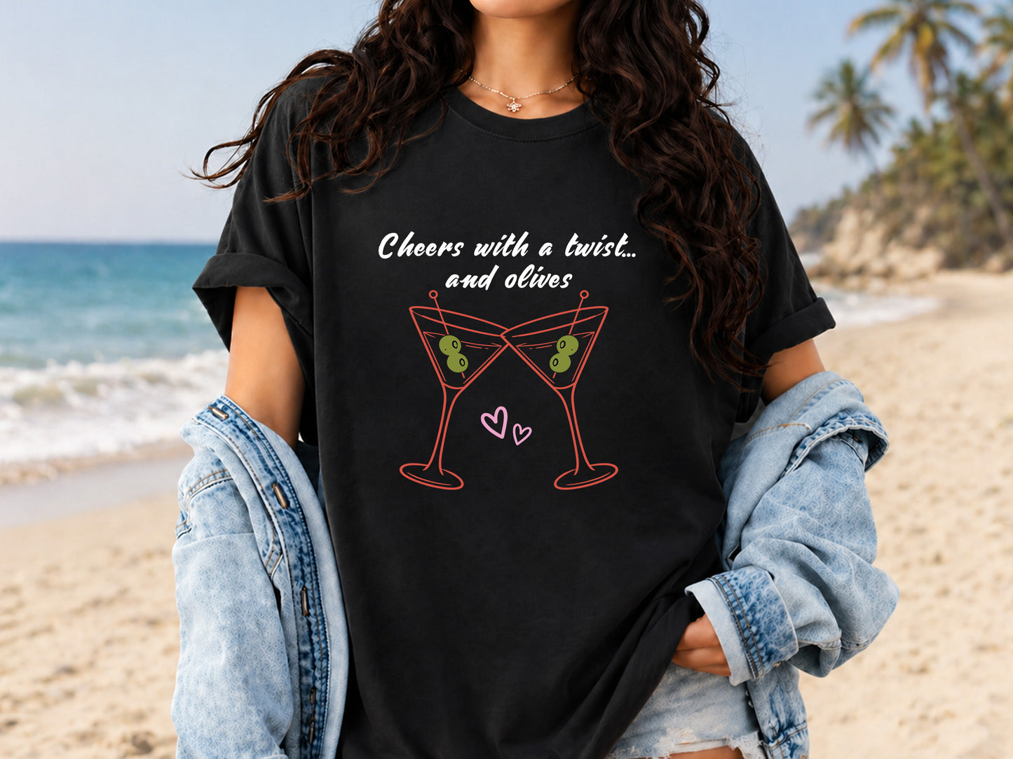 Cheers with a Twist and Olives, Coastal Summer PNG