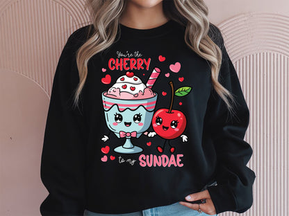 Cherry to My Sundae Funny Food Valentine Sublimation