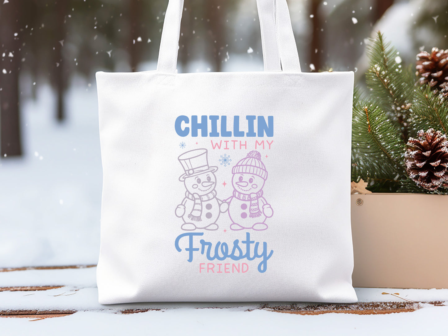 Chillin with My Frosty Friend - Snowman SVG Design