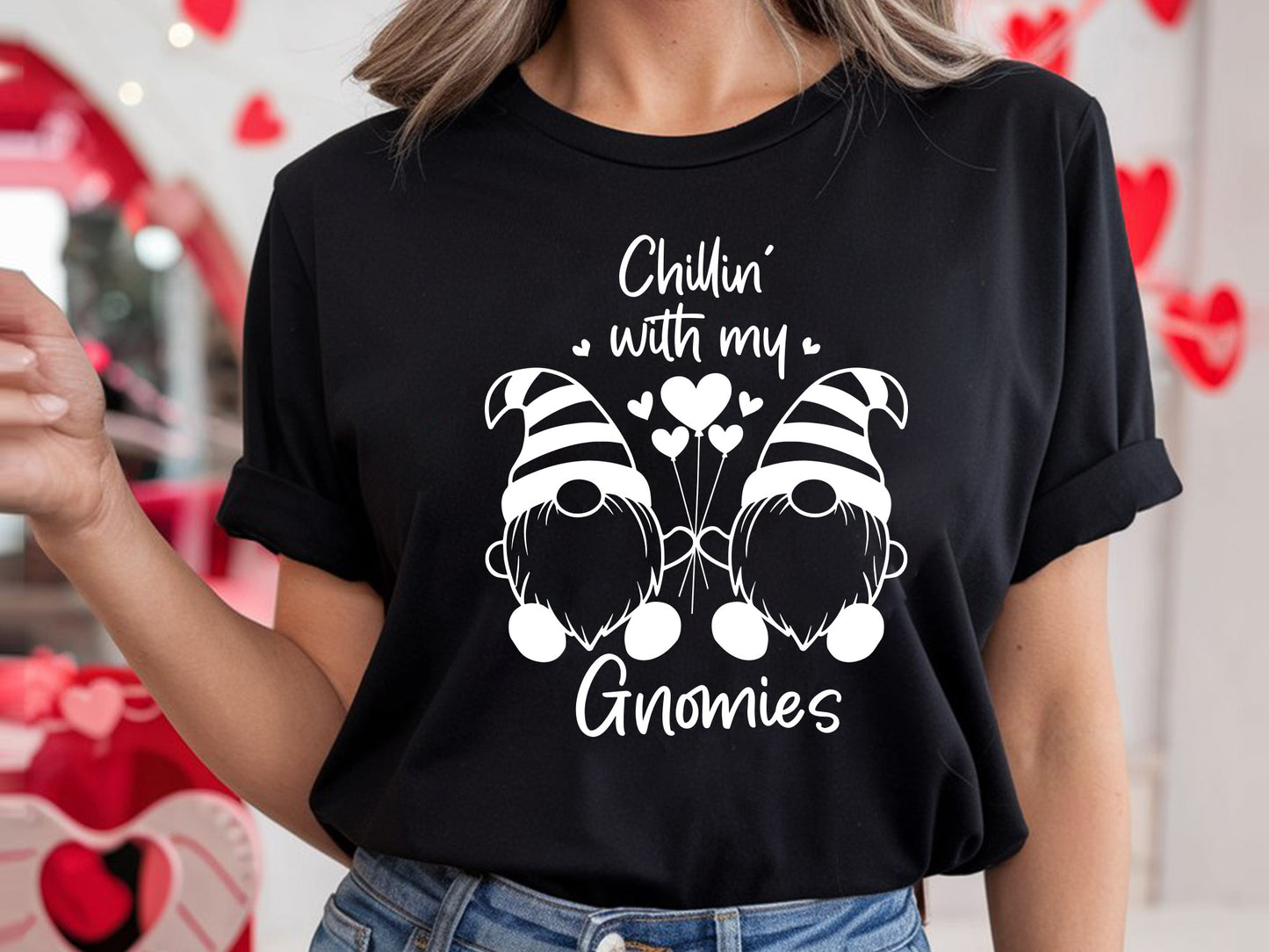 Chillin with My Gnomies - Valentine SVG Graphic