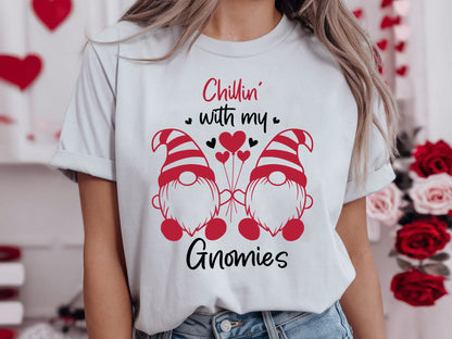 Chillin with My Gnomies - Valentine SVG Graphic