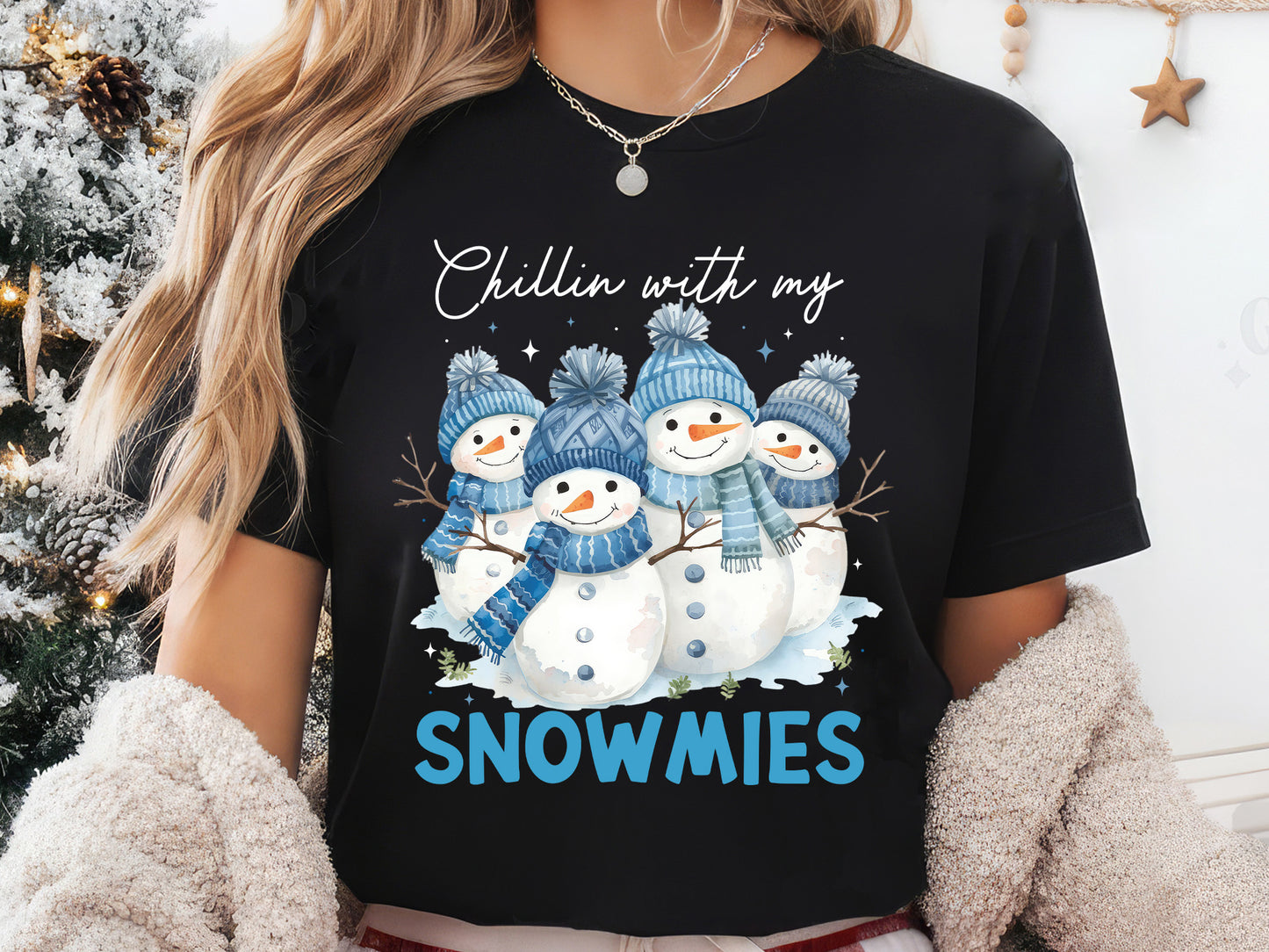 Chillin with My Snowmies, Christmas Snowman PNG