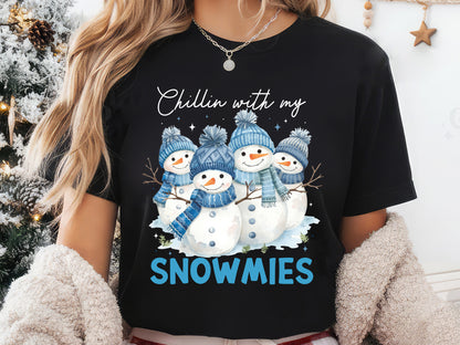 Chillin with My Snowmies, Christmas Snowman PNG