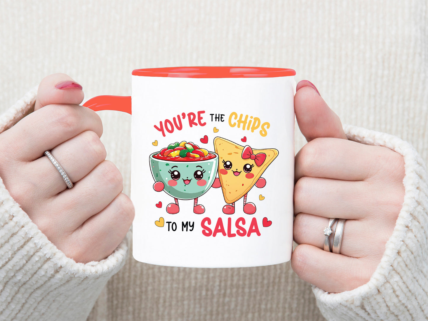Chips to My Salsa Valentines Funny Food Sublimation