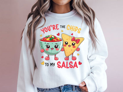 Chips to My Salsa Valentines Funny Food Sublimation