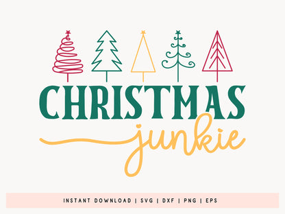 Christmas Junkie SVG PNG Design