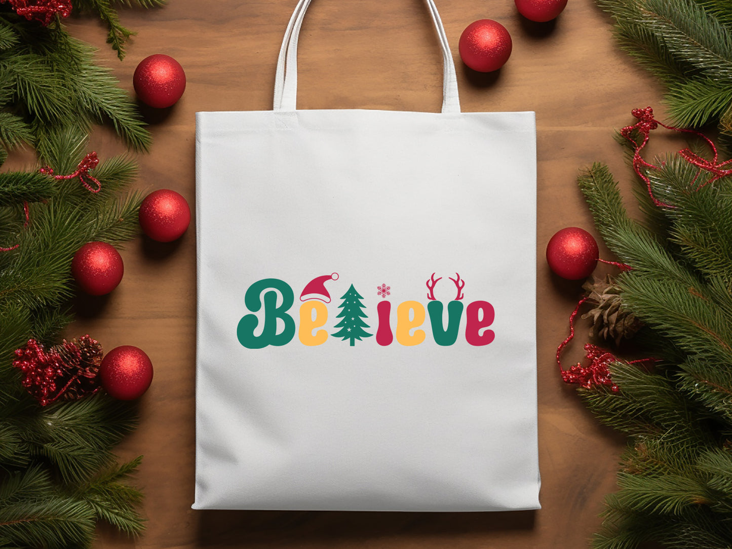 Christmas SVG Design - Believe