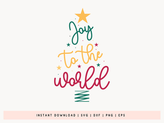 Christmas SVG File - Joy To The World