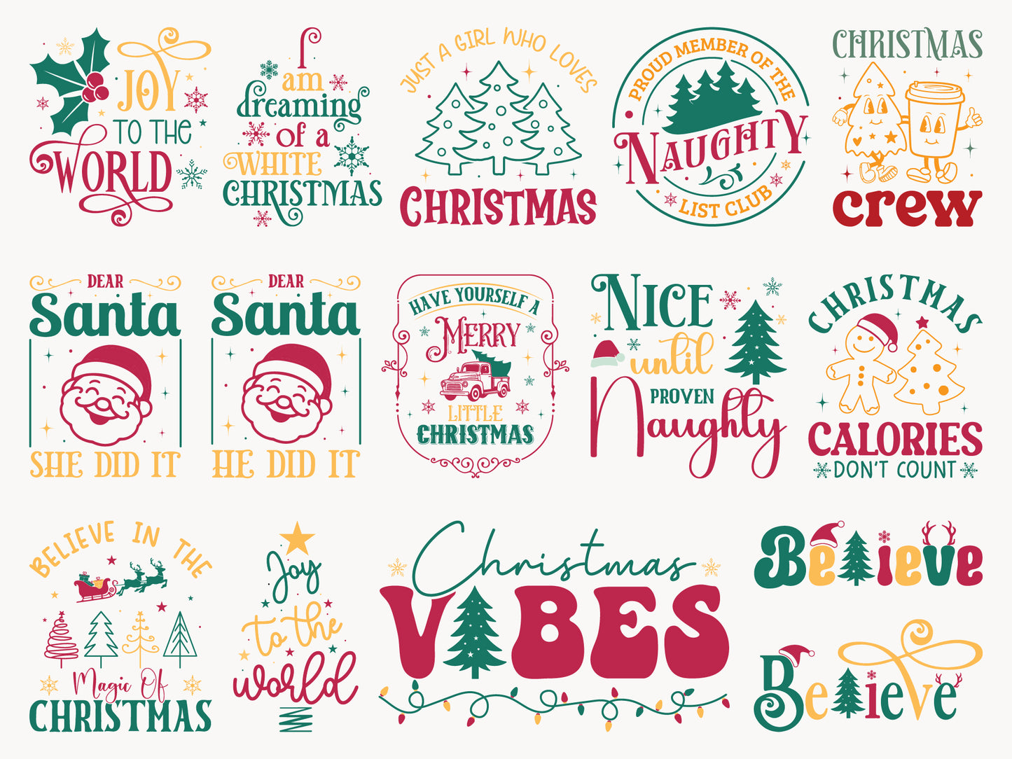 Christmas SVG PNG Bundle