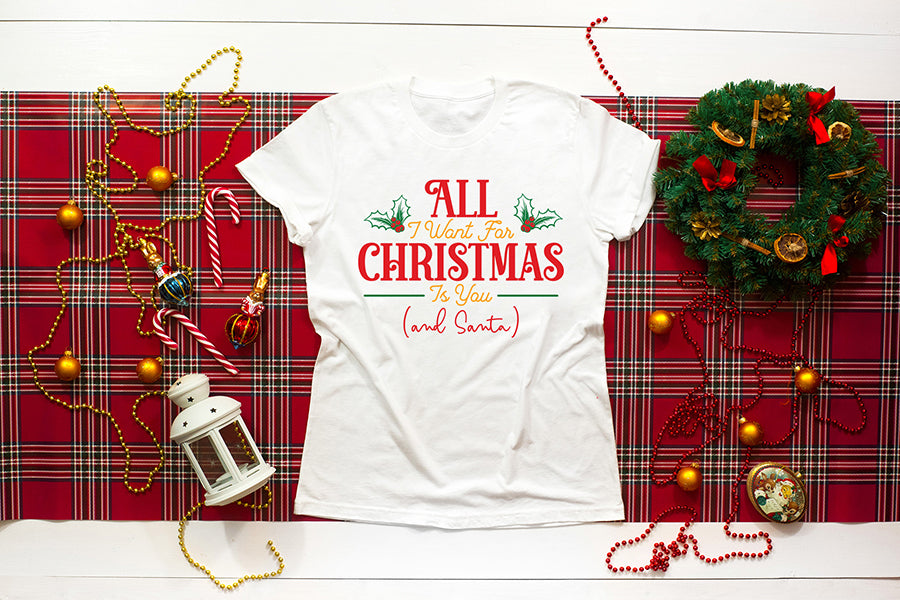 All I Want for Christmas is You, Santa Claus Quote SVG