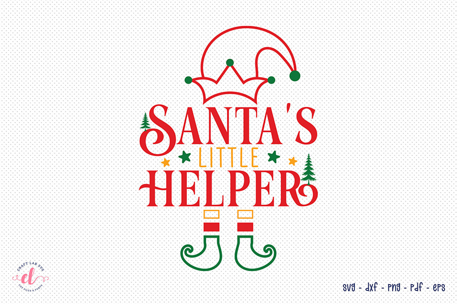 Santa's Little Helper - Christmas SVG