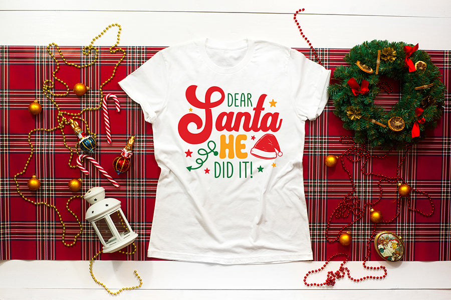 Dear Santa He Did It SVG, Christmas SVG