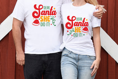Dear Santa He Did It SVG, Christmas SVG