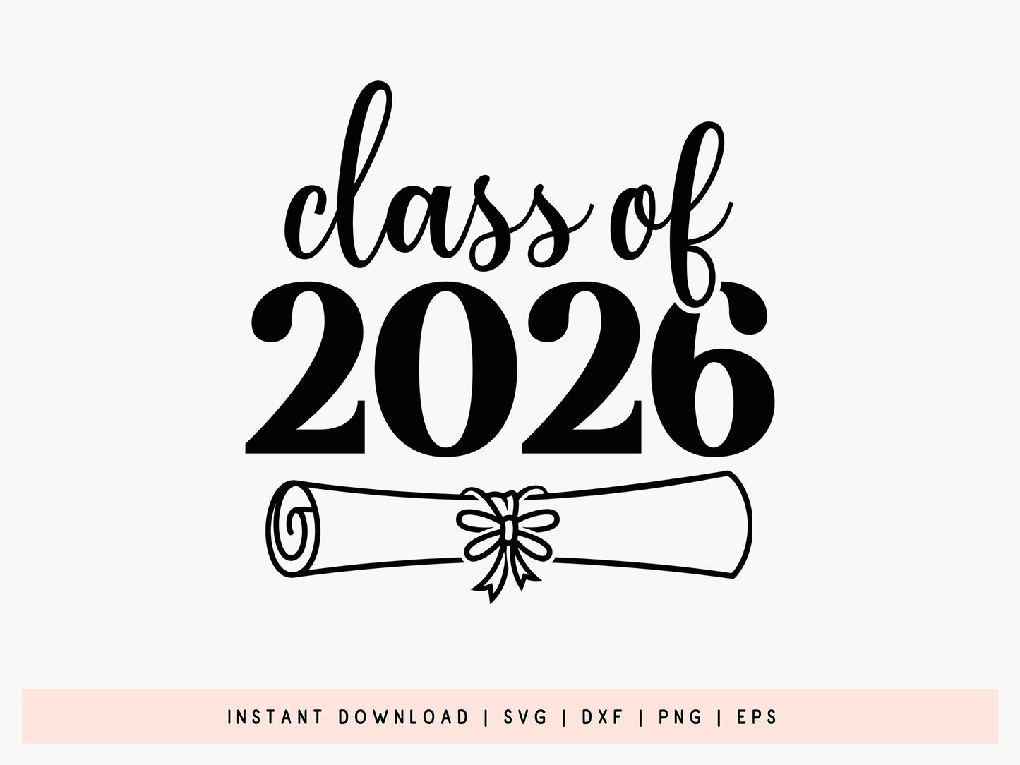 Class of 2026 Grab SVG Design