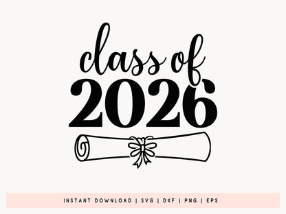 Class of 2026 Grab SVG Design
