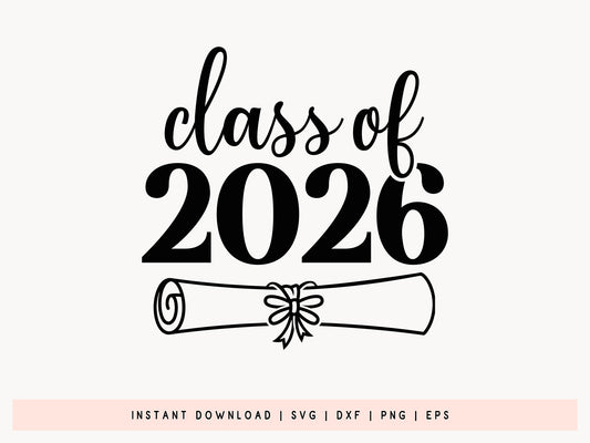 Class of 2026 Grab SVG Design