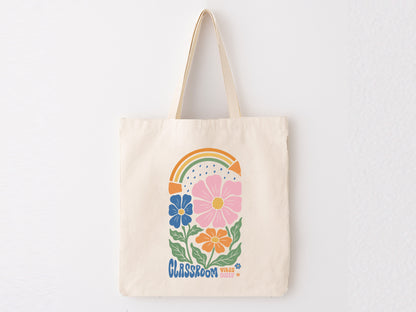 Classroom Vibes Only, Boho Floral Teacher SVG