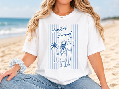 Coastal Cowgirl Western Summer PNG Design