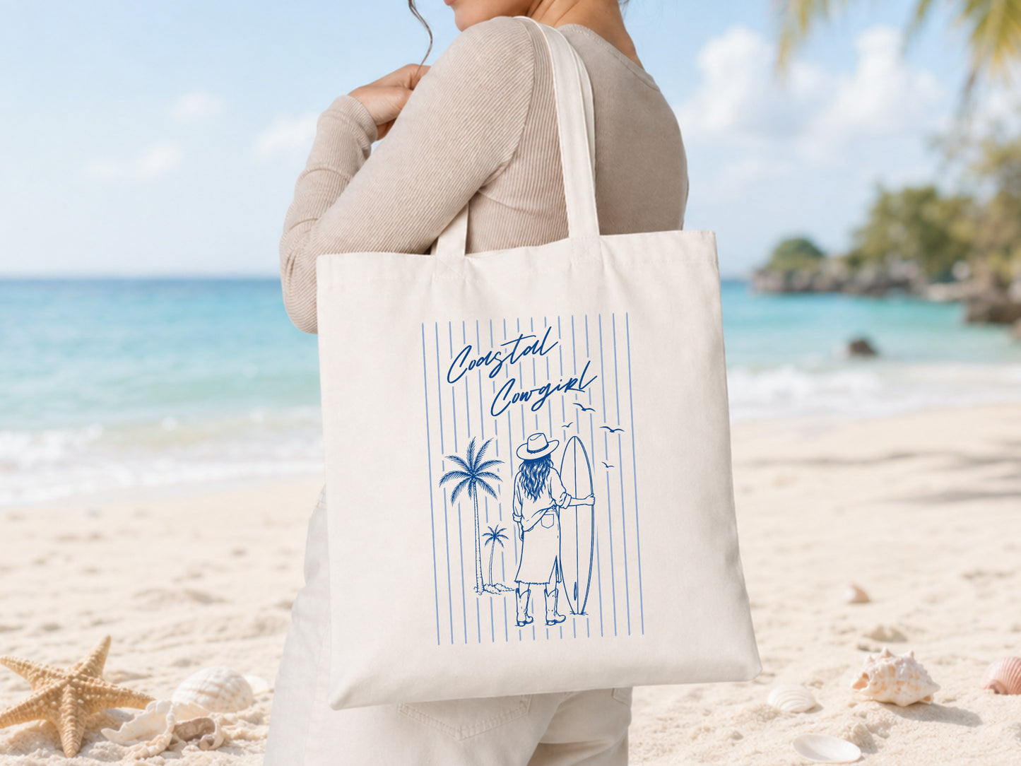 Coastal Cowgirl Western Summer PNG Design