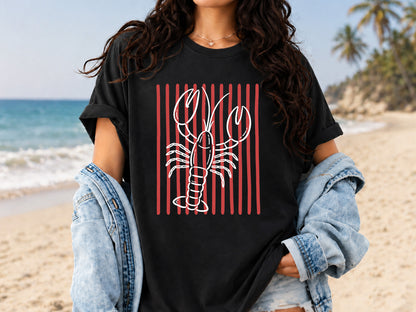 Coastal Summer Lobster Sublimation PNG