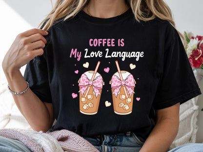 Coffee is My Love Language, Preppy Valentine PNG