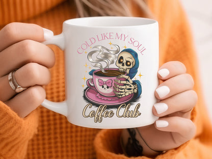 Cold Like My Soul Coffee Club - Halloween Pink Sublimation