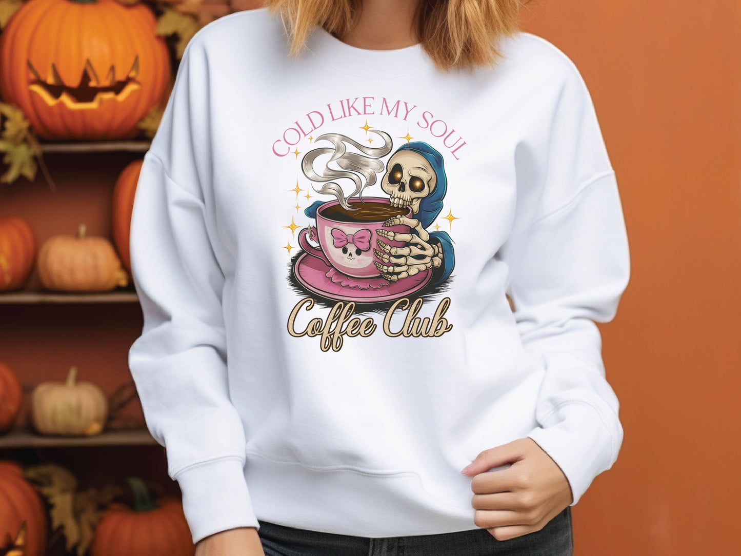 Cold Like My Soul Coffee Club - Halloween Pink Sublimation