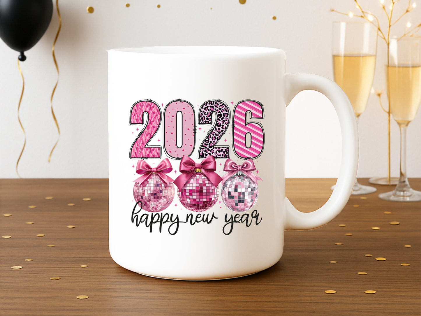 Coquette 2026 Happy New Year Sublimation