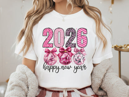 Coquette 2026 Happy New Year Sublimation