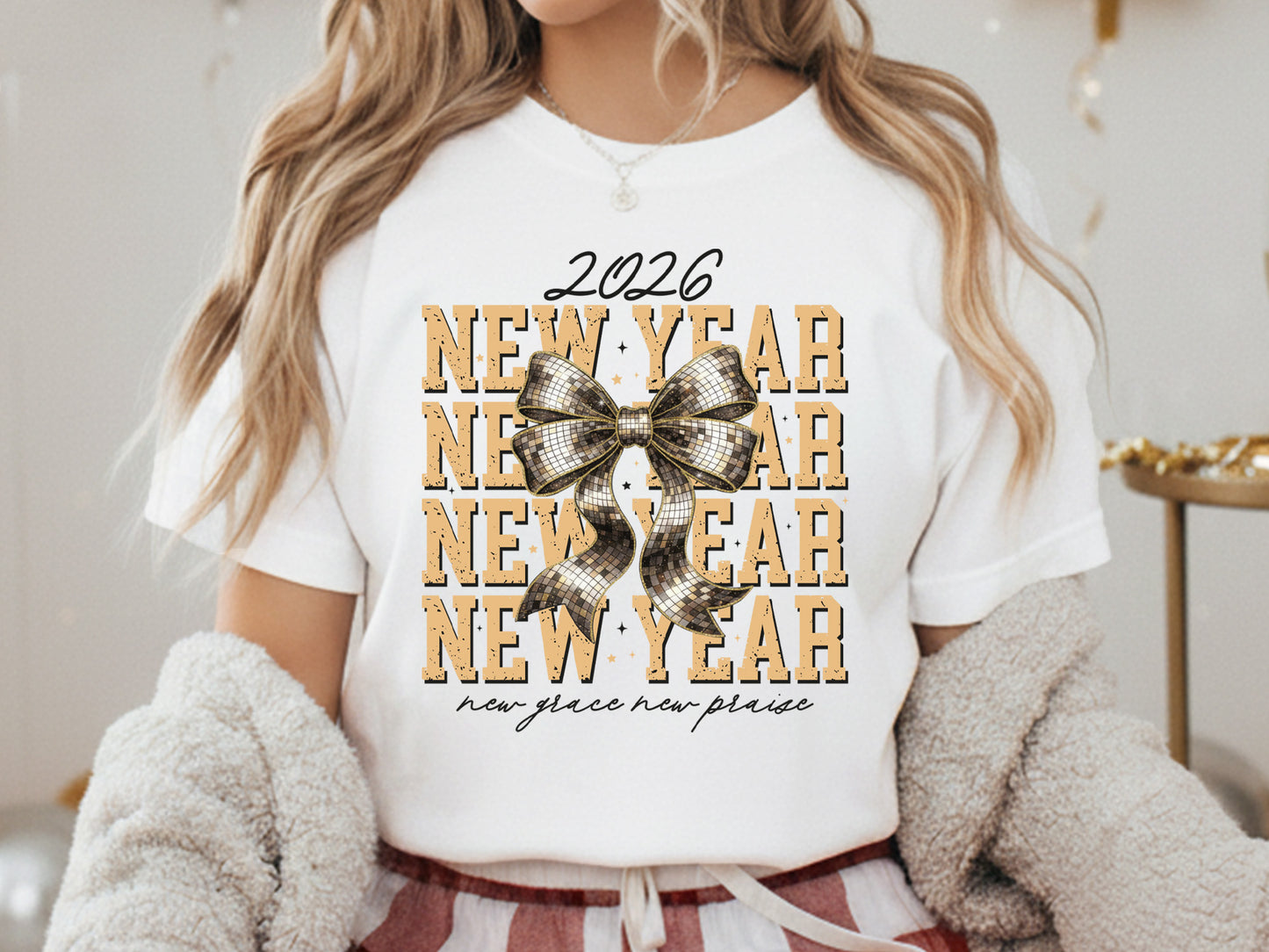 Coquette 2026 New Year Grace Praise PNG Sublimation