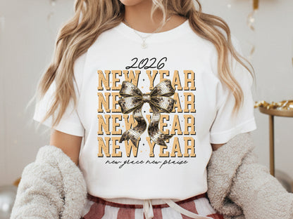 Coquette 2026 New Year Grace Praise PNG Sublimation